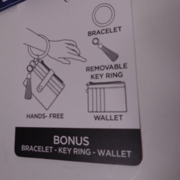 DS Wristband Bracelet Keychain Pocket Credit Card Holder - Picture 3 of 7